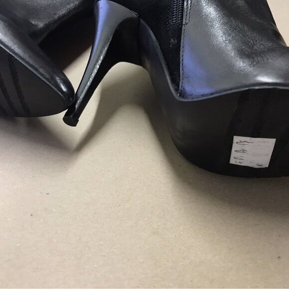 CHARLES DAVID Over the Knee Suede Boots for Women for sale  Charles David Kris Black Over The Knee Leather Suede Boots